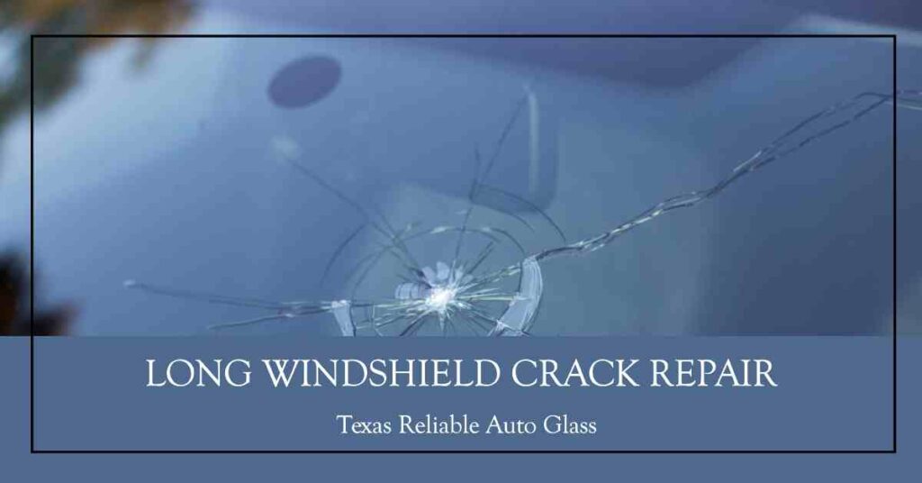 Long Windshield Crack repair