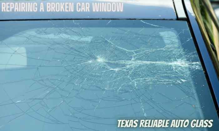 broken car window repair