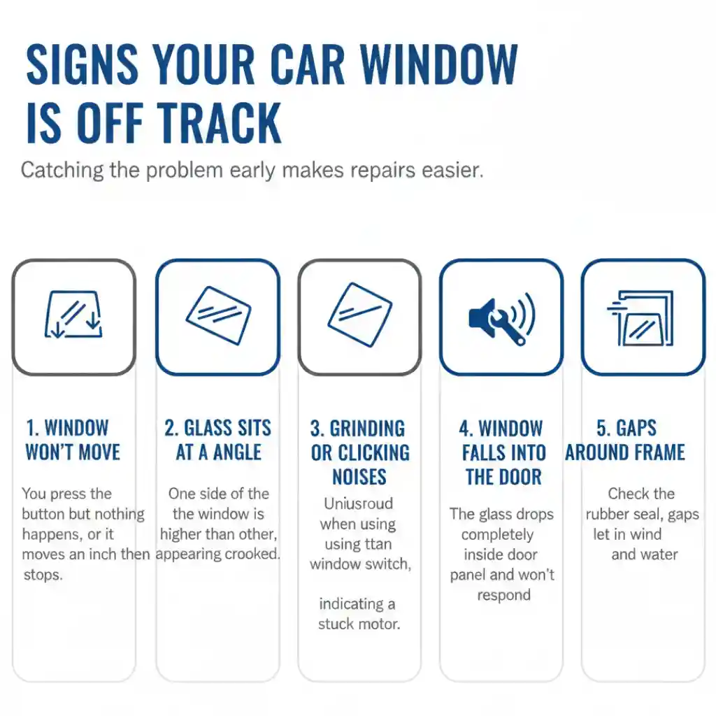 Signs Your Car Window Is Off Track