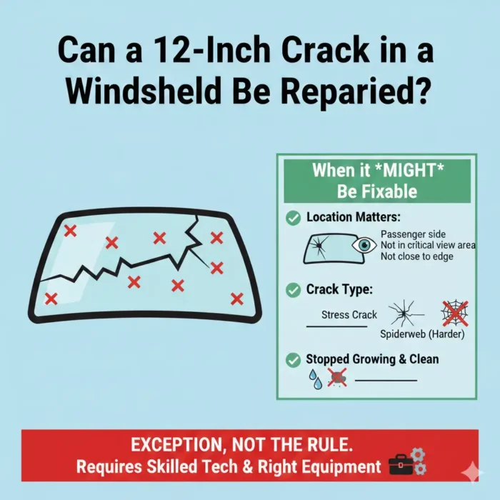 How Big of a Crack in Windshield Can Be Repaired Guide 2026
