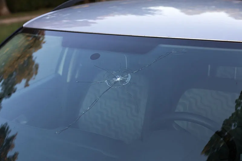 What to do if a rock hits your windshield